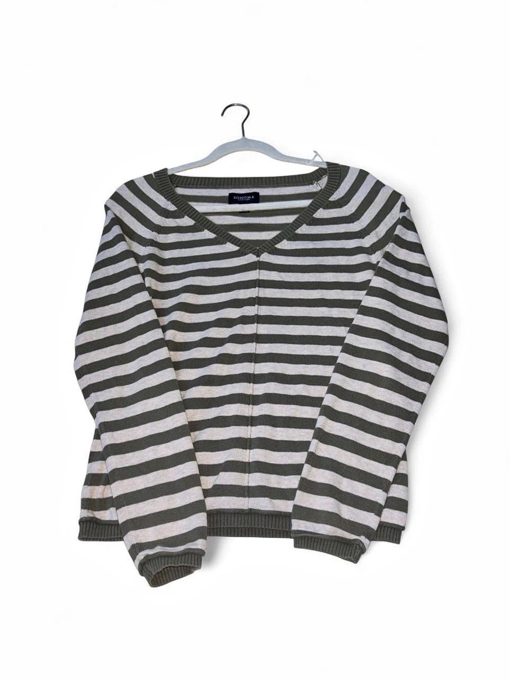 Sonoma Striped Crew Neck Sweater Size Small